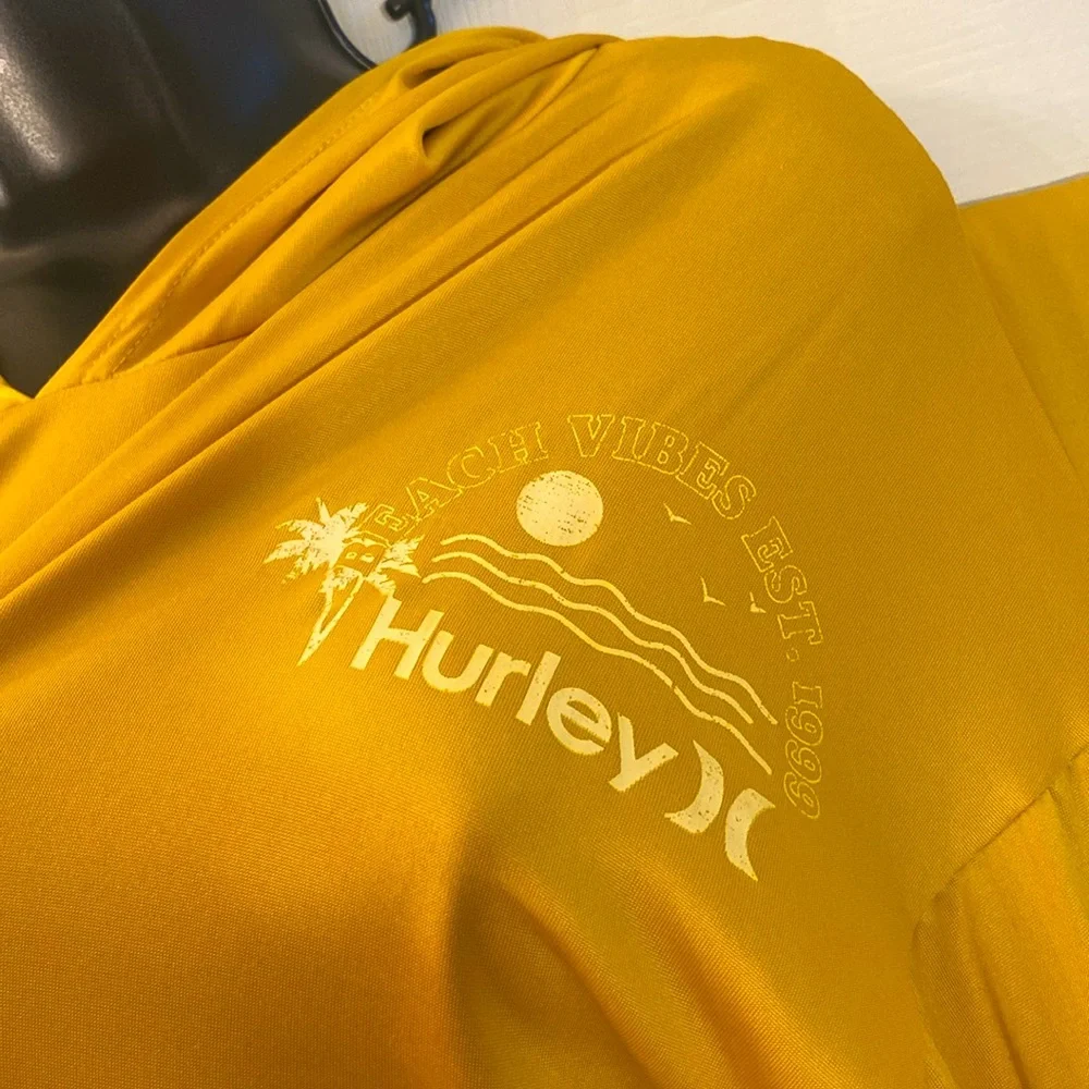 Hurley Vibrant Misted Yellow Hoodie Jogger Set NWTs - Picture 3 of 9